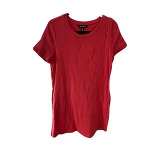 Ellen Tracy Bold Red Short Sleeve dress with pockets